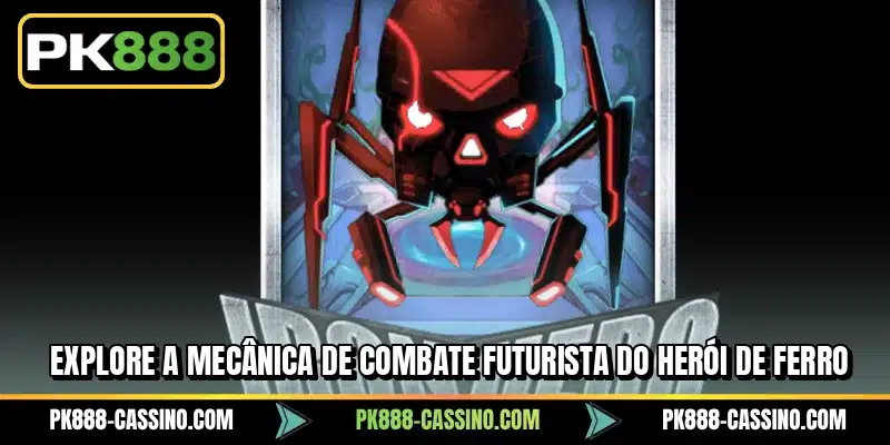 Explore a mecânica de combate futurista do Herói de Ferro