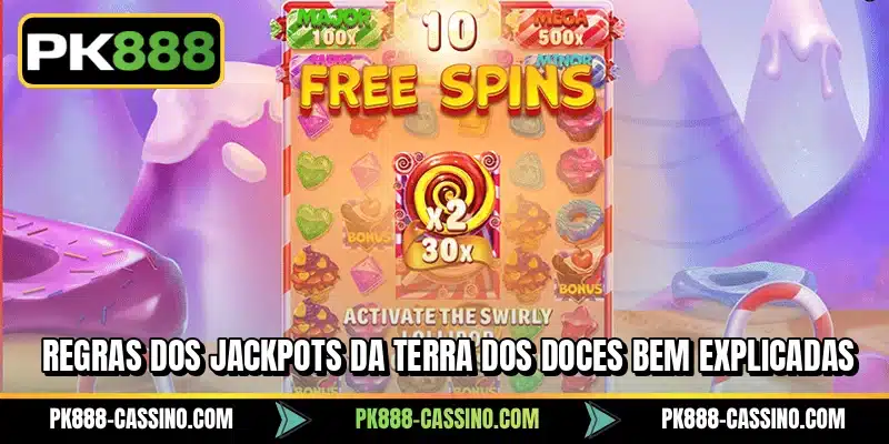 Regras dos Jackpots da Terra dos Doces bem explicadas