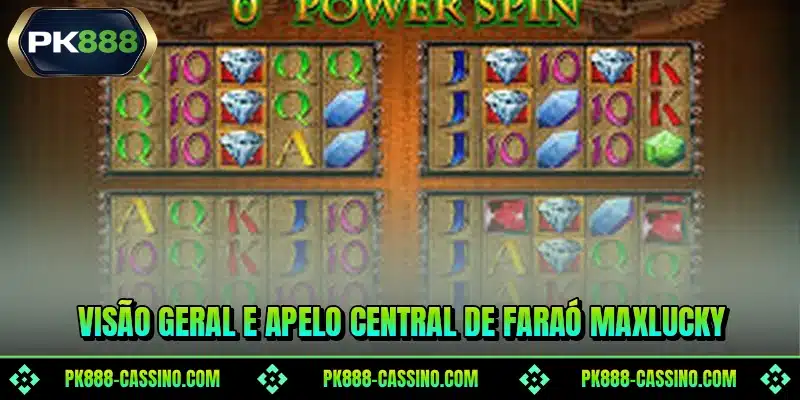 Visão geral e apelo central de Faraó MaxLucky