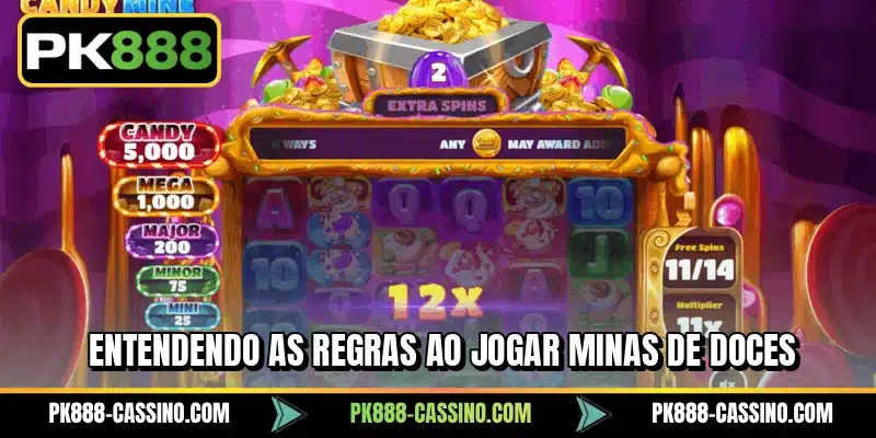 Entendendo as regras ao jogar Minas de Doces