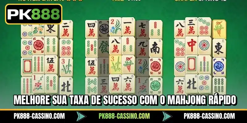 Melhore sua taxa de sucesso com o Mahjong Rápido