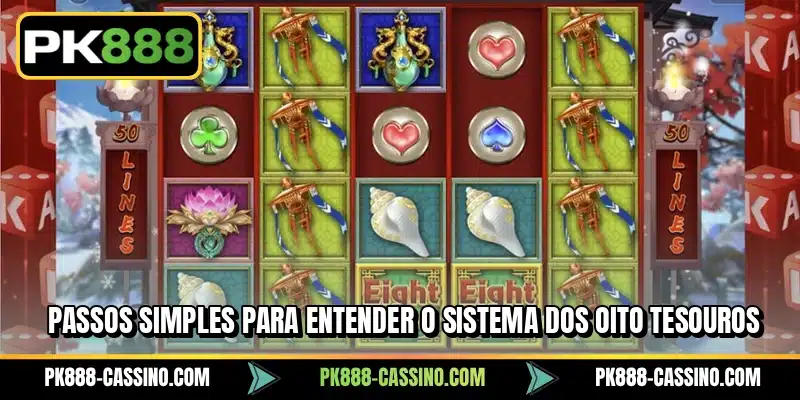 Passos simples para entender o sistema dos Oito Tesouros